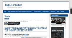 Desktop Screenshot of district5united.org
