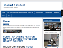 Tablet Screenshot of district5united.org